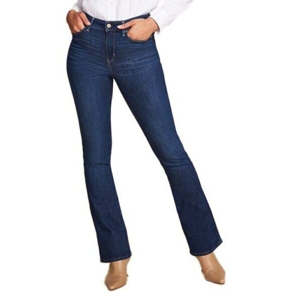 Signature by Levi's Dark Wash Modern Bootcut Jeans 12 S - Picture 1 of 5